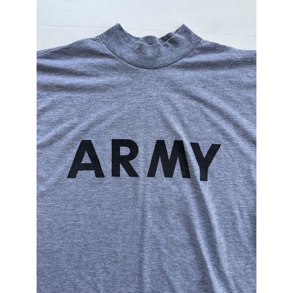 Vintage 90s US Army Longsleeve Turtleneck T-Shirt L 21.5 x 30 - Picture 3 of 4